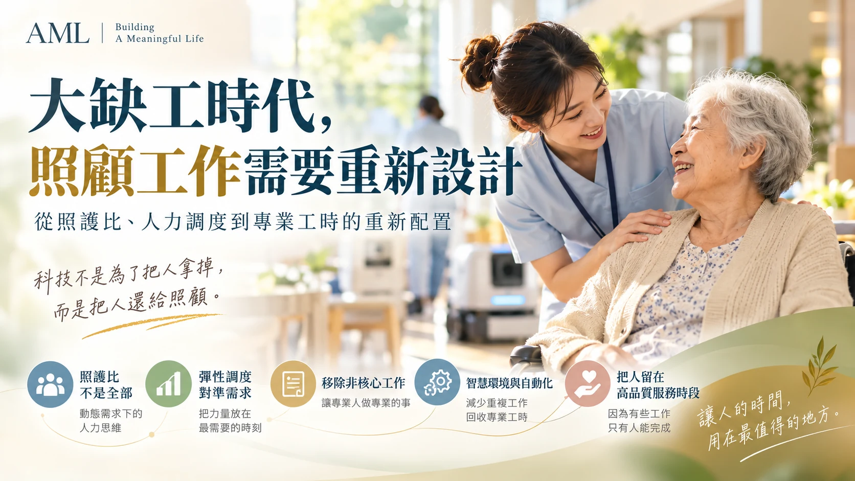 大缺工時代，照顧工作需要重新設計 AML 第59篇橫式海報