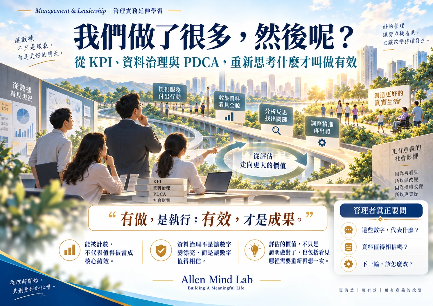 我們做了很多，然後呢？
