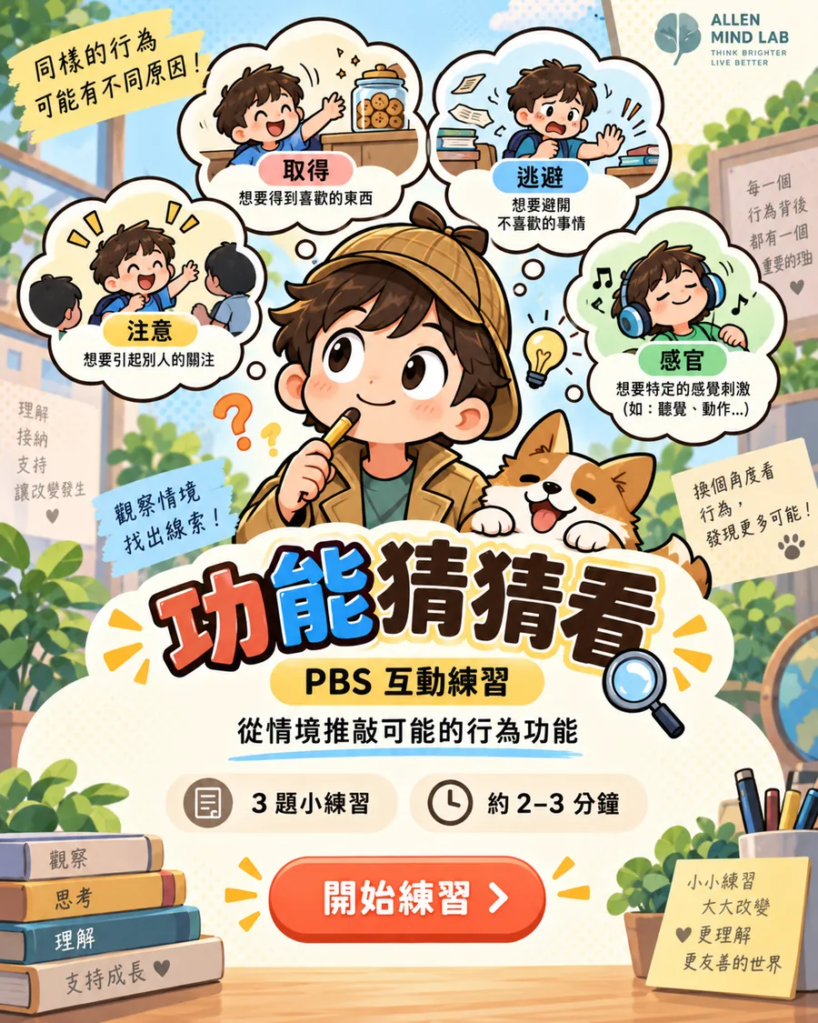 功能猜猜看 PBS 初體驗漫畫海報